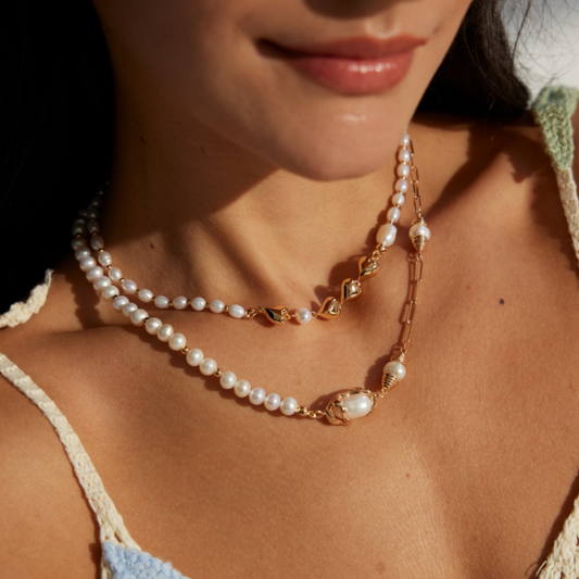 Hearts Aglow Pearl Necklace