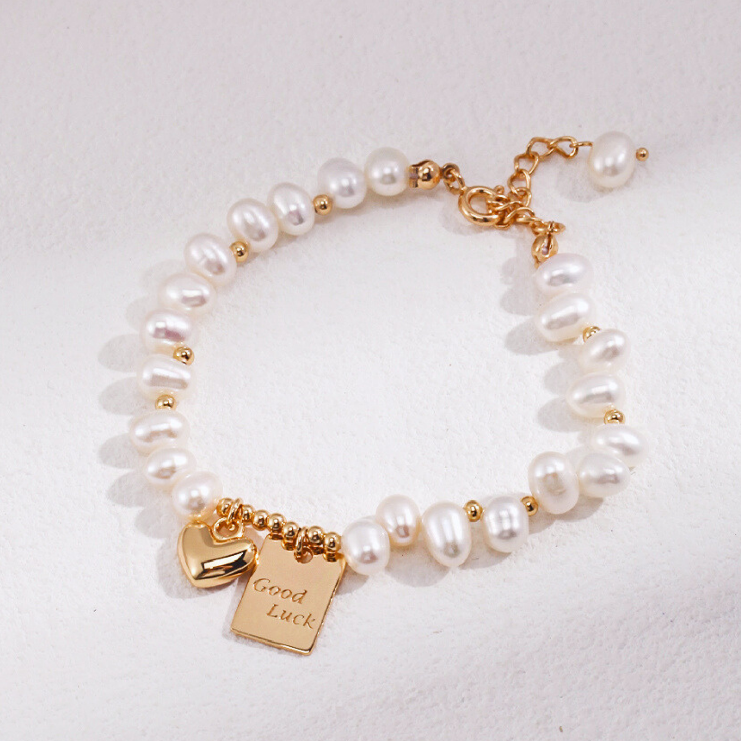 Lucky Charm Pearl Bracelet