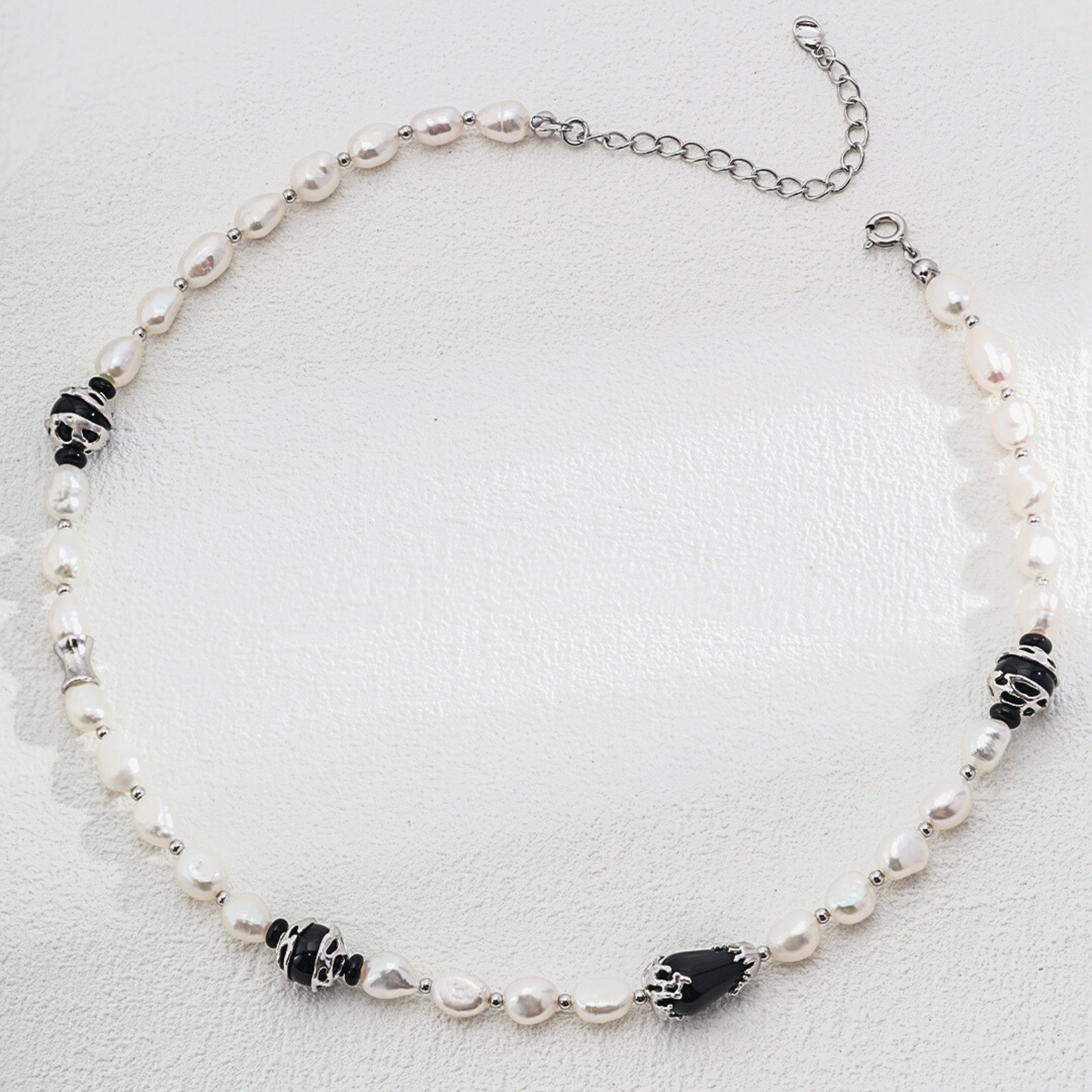 Midnight Onyx Pearl Necklace