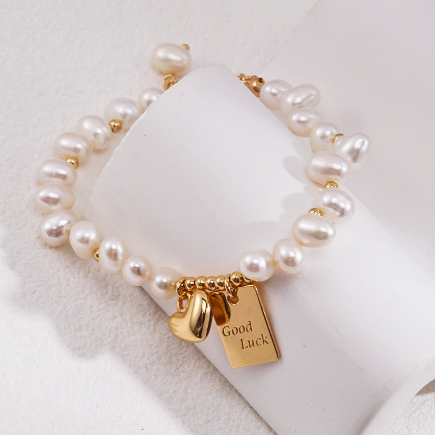 Lucky Charm Pearl Bracelet