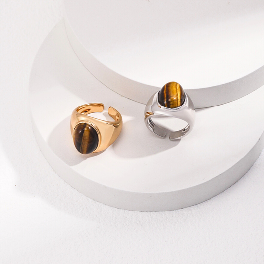 Sovereign Tiger's Eye Signet Ring