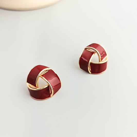 Vintage Bloom Enamel Studs