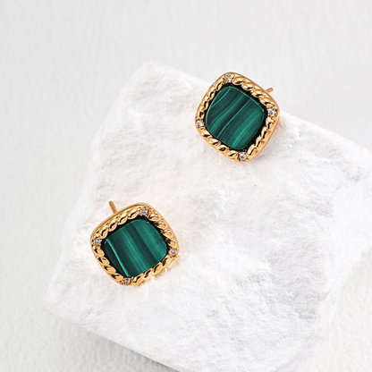 Mystic Essence Malachite Earrings