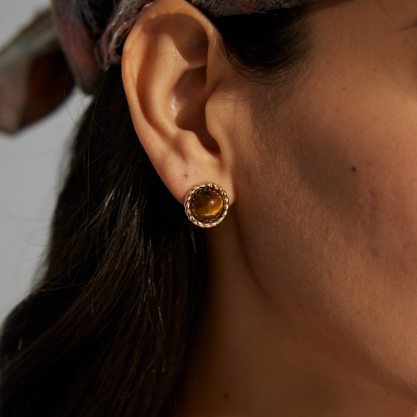 Classic Tiger's Eye Studs