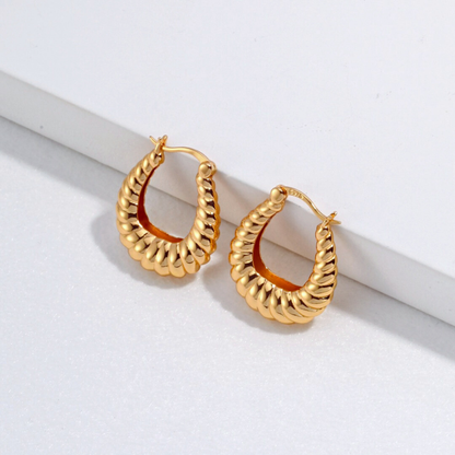 Textured Vintage Hoops