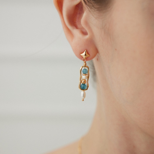 Celestial Harmony Amazonite Earrings