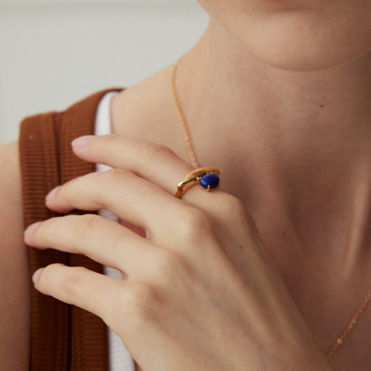 Lapis Lazuli Tranquil Lake Ring