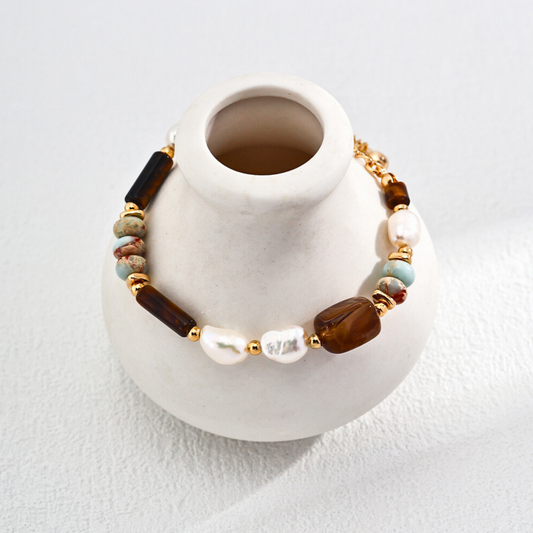 Earthbound Elegance Tiger's Eye Bracelet