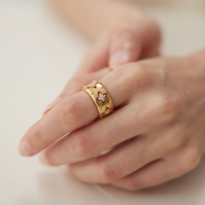 Four-Leaf Clover Ring