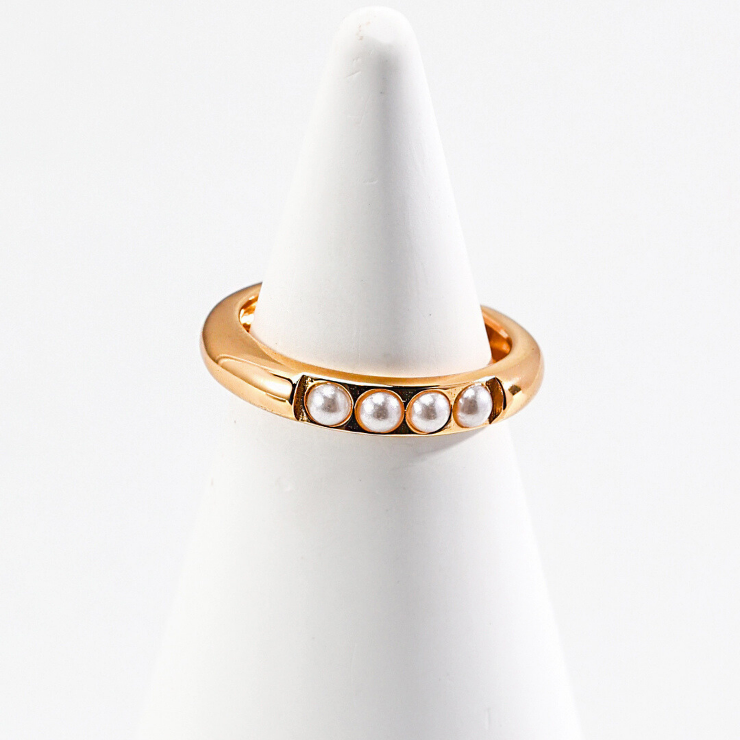 Mother of Pearl Moonlight Minimalist Ring