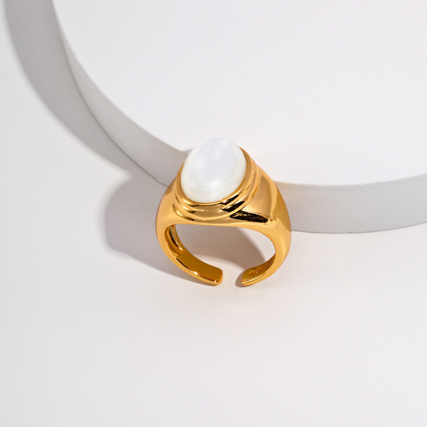 Timeless Grace Mother of Pearl Ring