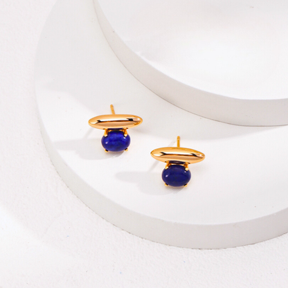 Lapis Lazuli Tranquil Lake Studs