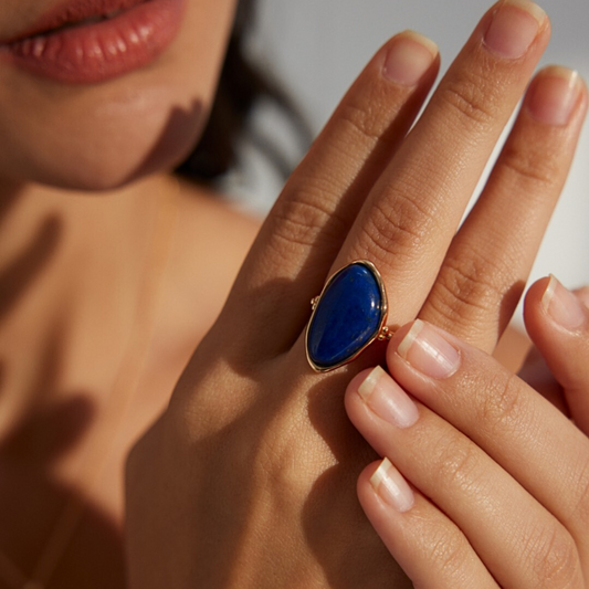 Lapis Lazuli Twilight Whisper Ring